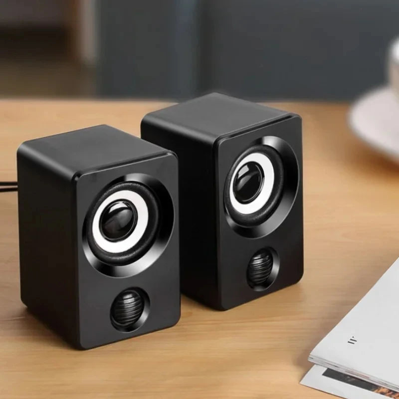 Mini Computer Speaker USB Wired Speakers Universal Stereo Sound Surround Portable for PC Desktop Laptop Stereo Portable Living