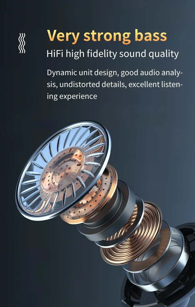 M10 TWS Wireless Earbuds: Sports Waterproof Design, Bluetooth Connection, 9D Stereo Sound + Charging Box &amp; Microphone