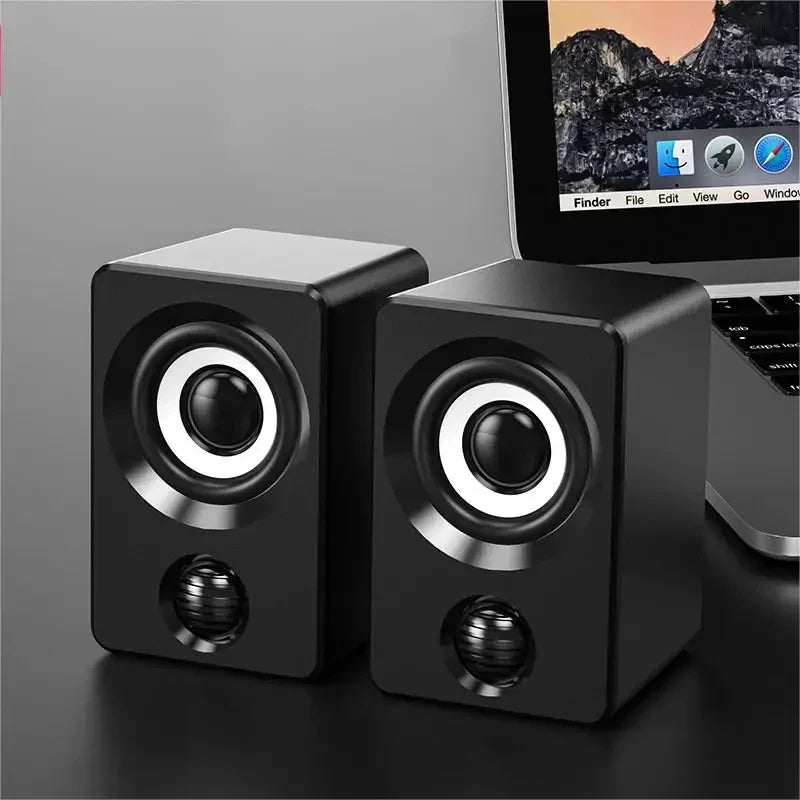 Mini Computer Speaker USB Wired Speakers Universal Stereo Sound Surround Portable for PC Desktop Laptop Stereo Portable Living