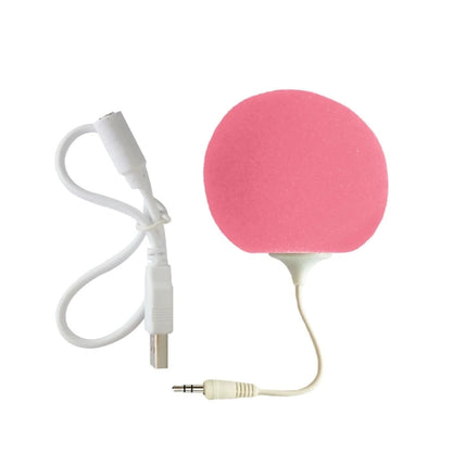 Portable Speaker Mini USB Speaker with 3.5mm Sponge Ball Speaker Lightweight used for Mobilephone PC Laptop DropShipping