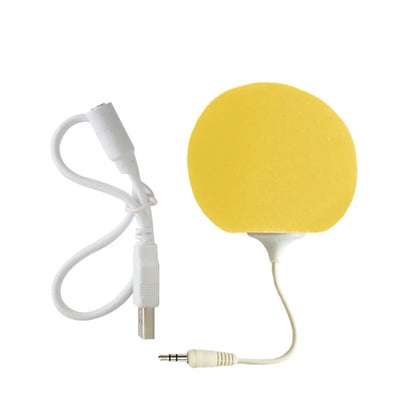 Portable Speaker Mini USB Speaker with 3.5mm Sponge Ball Speaker Lightweight used for Mobilephone PC Laptop DropShipping